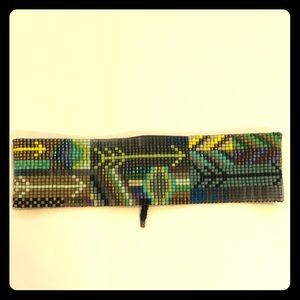 Julie Rofman hand loomed bracelet.